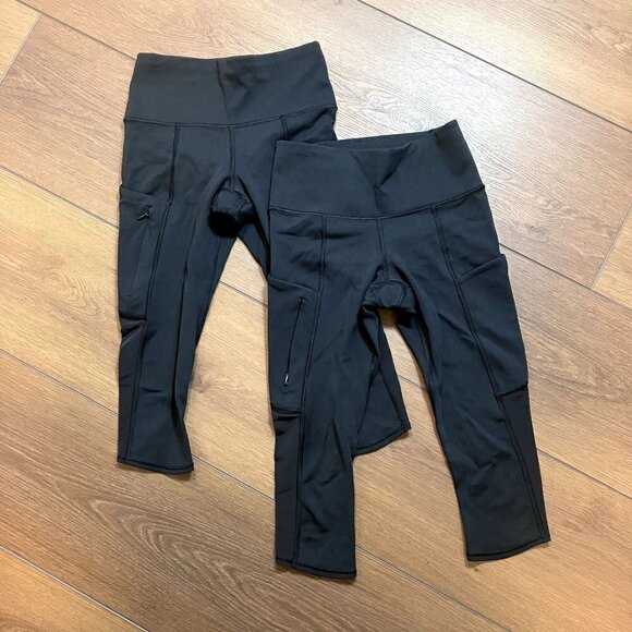 Athleta Black Bike Shorts Bundle  Size XXS - Picture 1 of 5